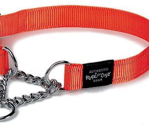 Rogz for dogs lumberjack halfslip halsband oranje