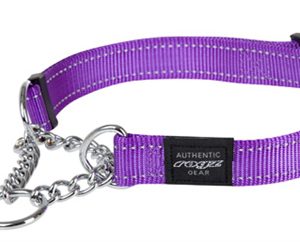 Rogz for dogs lumberjack halfslip halsband paars