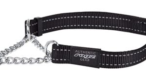 Rogz for dogs fanbelt halfslip halsband zwart