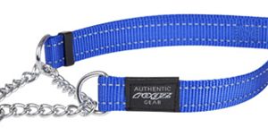 Rogz for dogs fanbelt halfslip halsband blauw