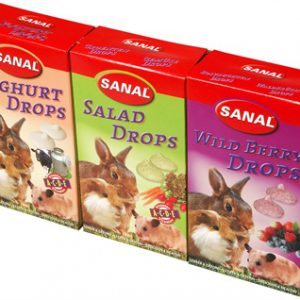 Sanal knaagdier 3-pack drops yogurt / salad / wild berry