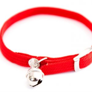 Martin halsband kat elastisch nylon rood
