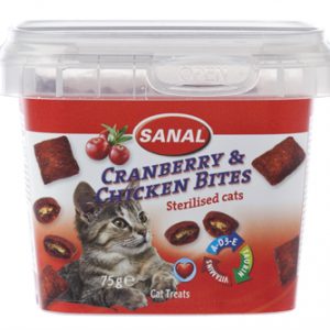 Sanal cat cranberry & chickenbites cup
