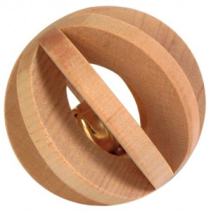 Trixie bal hout met bel
