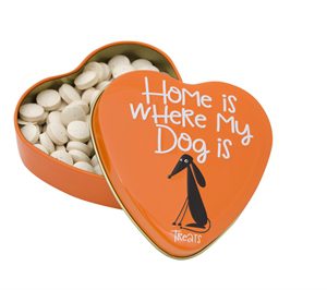 Sanal hartenblik home is where my dog is snoepjes