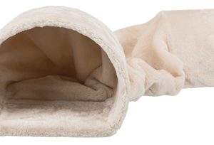 Trixie speeltunnel konijn / cavia pluche beige