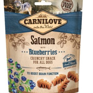 Carnilove crunchy snack zalm / blauwe bes