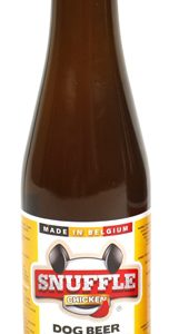 Snuffle hondenbier kipsmaak in glazen fles