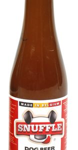 Snuffle hondenbier rundsmaak in glazen fles