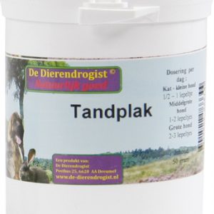 Dierendrogist tandplak