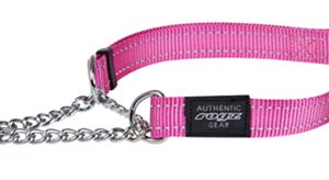 Rogz for dogs fanbelt halfslip halsband roze