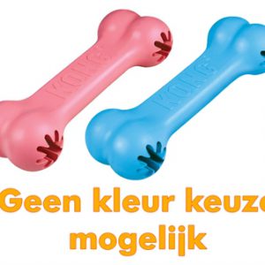 Kong puppy goodie bone roze of blauw assorti