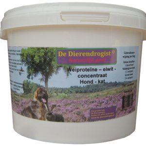 Dierendrogist wei proteine eiwit concentraat hond / kat