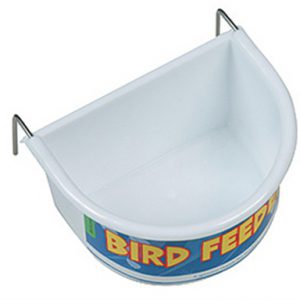 Happy pet voerbak half rond wit