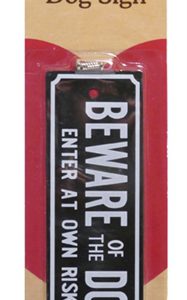 Beware of the dog waakbordje