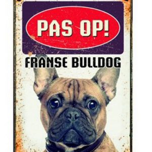 Plenty gifts waakbord blik franse bulldog