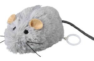 Trixie opwindbare pluche muis met catnip