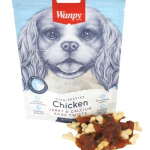 Wanpy oven-roasted chicken jerky / calcium bone twists
