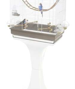 Imac vogelkooi fiona deluxe taupe / wit