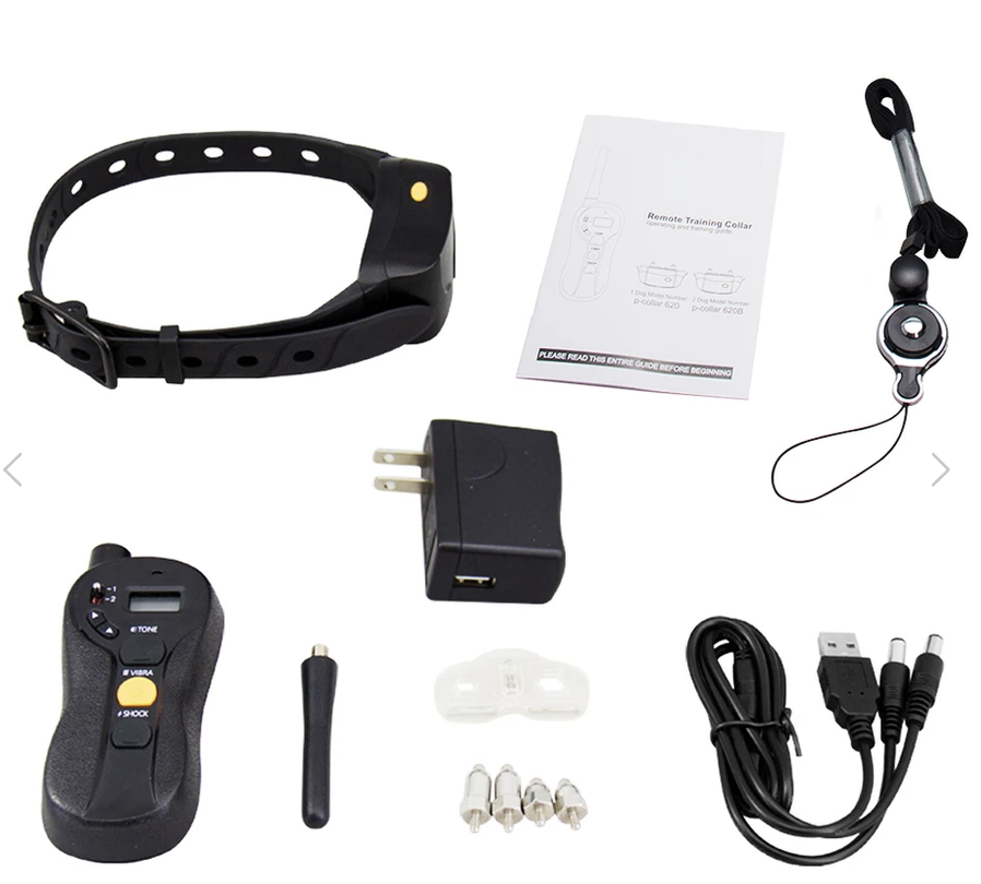 BOB620 Trainingshalsband TOP3 model teletac met shock, vibratie geluid zwemmers - 600m bereik - oplaadbaar - My Petstore