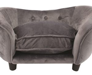Enchanted hondenmand sofa ultra pluche snuggle donkergrijs