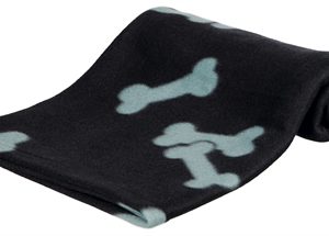 Trixie beany fleece hondendeken zwart