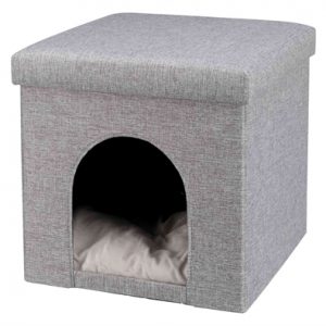 Trixie poef kattenmand relax-iglo alois grijs