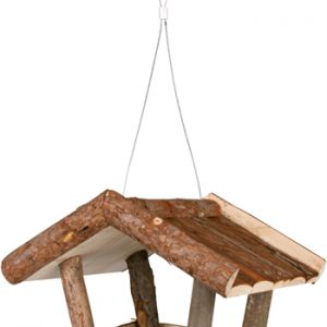Trixie voederhuis hangend schorshout natuur