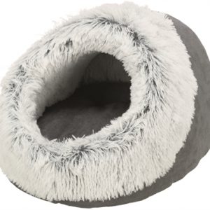 Trixie kattenmand iglo harvey grijs / wit-zwart