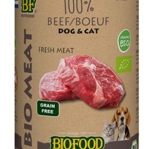 Bf petfood organic hond 100% rund blik