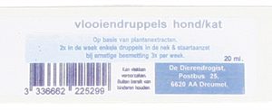 Dierendrogist vlooiendruppel natuurlijke olie basis