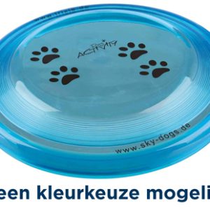 Trixie dog disc kunststof geschikt voor wedstrijden assorti