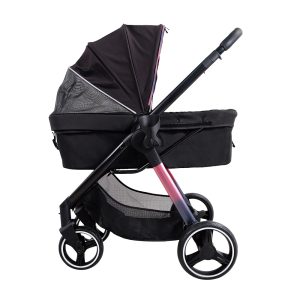 Ibiyaya Retro Luxe Pet Stroller – Prism Black
