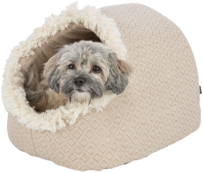 Verward tempo Viva Trixie kattenmand iglo boho beige - My Petstore