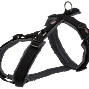 Trixie hondentuig premium trekking zwart / grijs