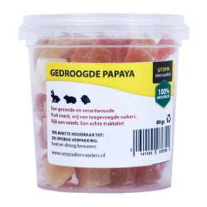 Utopia gedroogde papaya