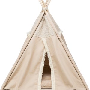Trixie kattenmand tipi boho beige