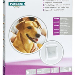 Petsafe hondenluik medium wit / transparant