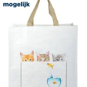 Shoppingbag kiekeboe kat assorti