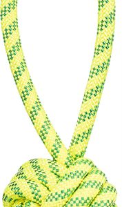Trixie aquatoy touw met bal drijvend polyester geel / groen