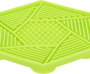 Trixie lick'n'snack mat met zuignappen siliconen groen
