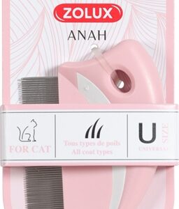 Zolux anah vlooienkam rond roze / wit