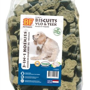 Bf petfood 3 in 1 hondenkoekjes vlo & teek