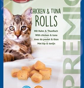 Trixie premio kip & tonijn rolletjes voor katten glutenvrij