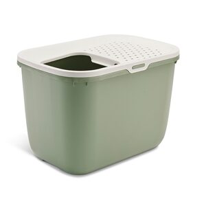 Savic kattenbak hop in botanical groen