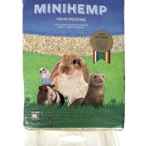 Hennepvezelstrooisel bodembedekking knaagdier