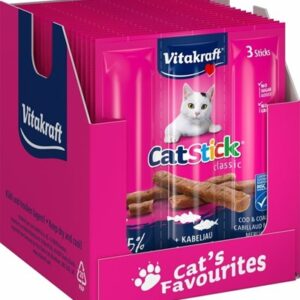 Vitakraft cat-stick mini kabeljauw met tonijn