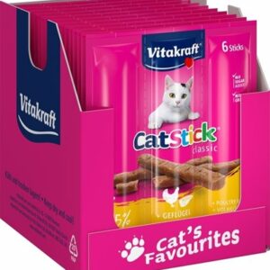 Vitakraft cat-stick mini gevogelte met lever