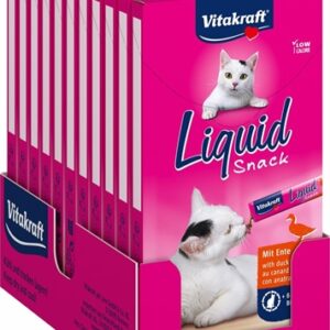 Vitakraft cat liquid snack eend & b-glucaan