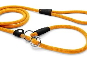 Morso hondenriem retrieverlijn regular rope gerecycled gold goud